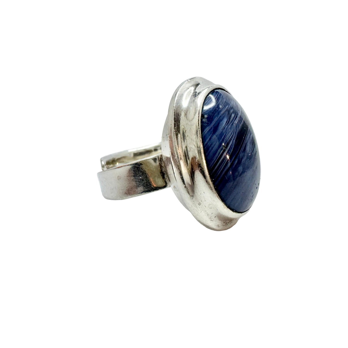 Nordström, Sweden 1970s. Vintage Sterling Silver Bergslagen-stone Ring.