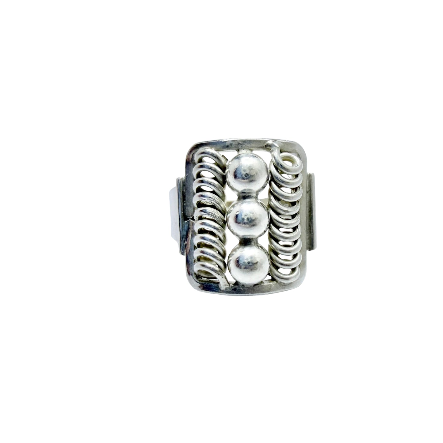 Bernhard Hertz, Denmark ca 1940. Vintage Solid Siler Ring.