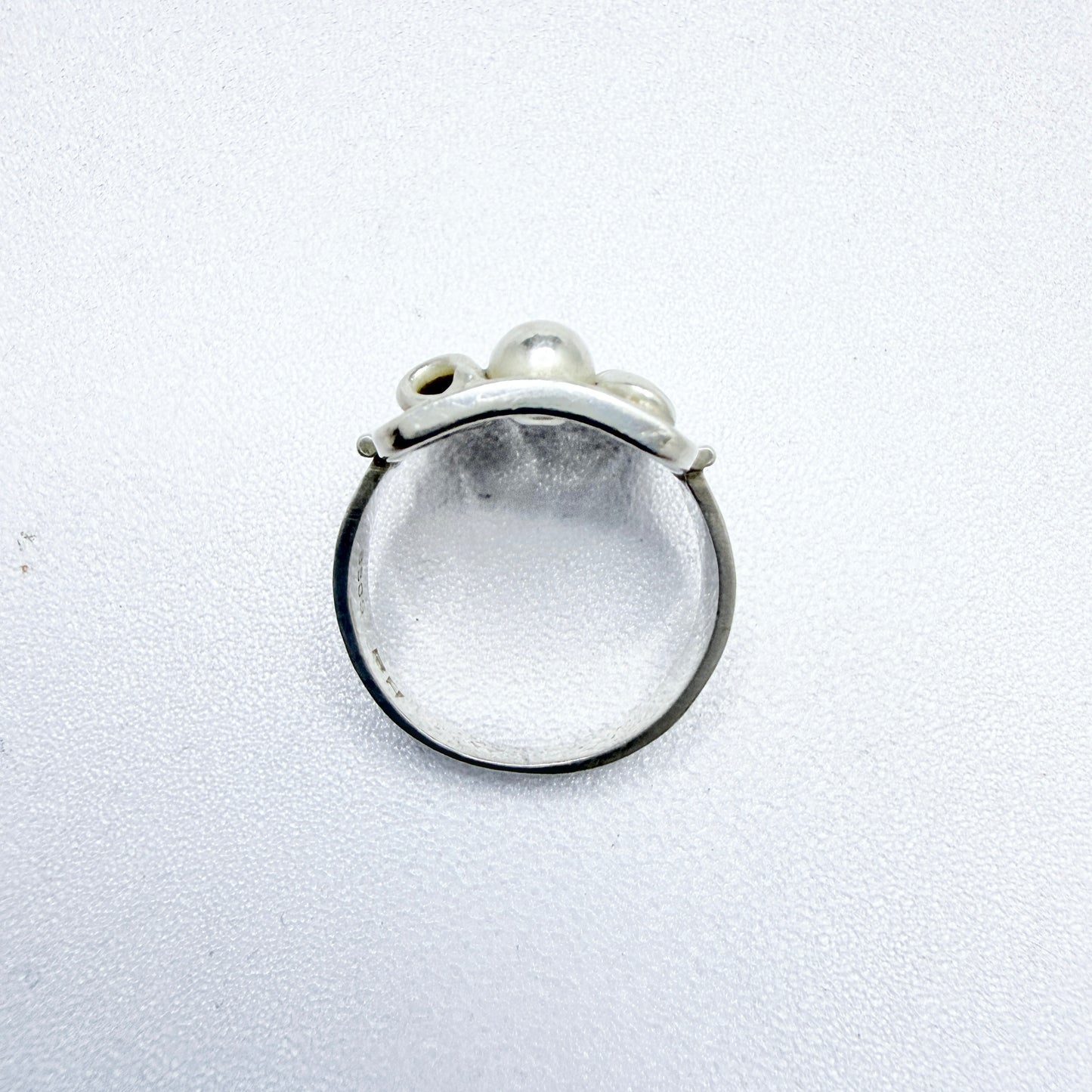Bernhard Hertz, Denmark ca 1940. Vintage Solid Siler Ring.
