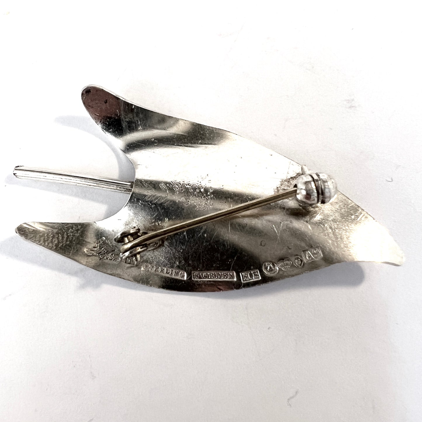 Sigurd Persson for Stigbert, Sweden 1951. Vintage Sterling Silver Brooch.