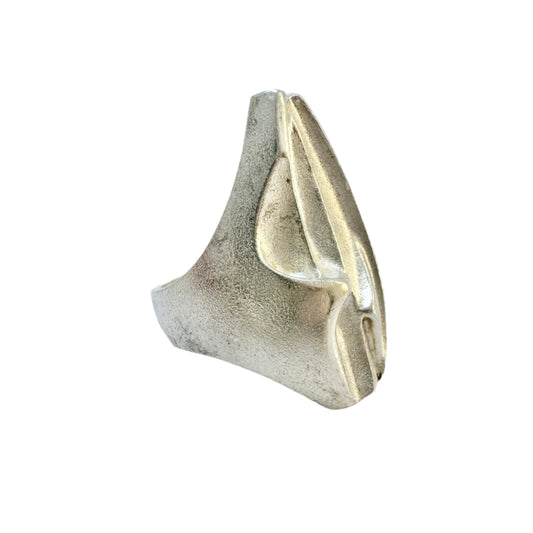 Bjorn Weckstrom for Lapponia Finland 1996. Vintage Sterling Silver Ring.