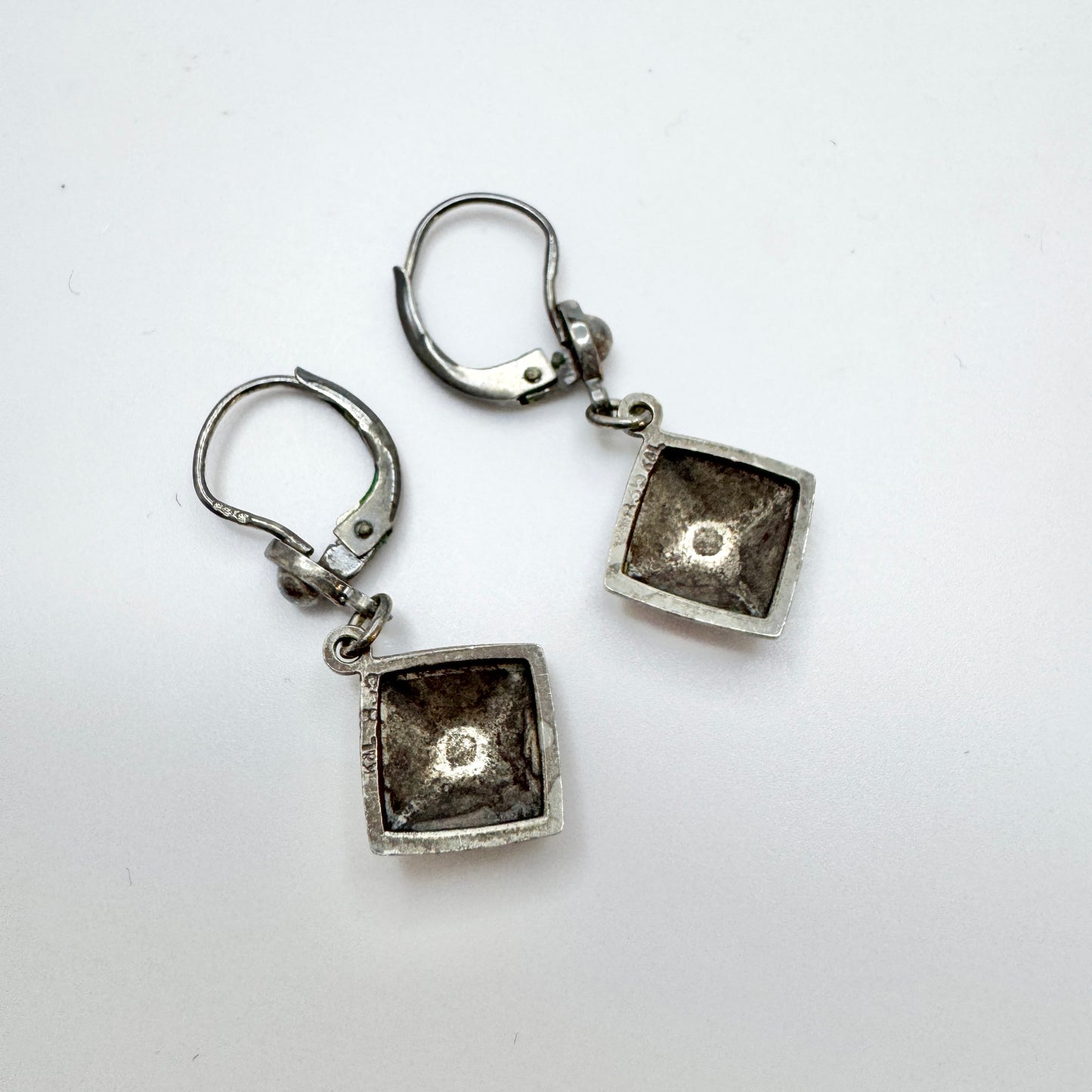 K&L-Kordes Lichtenfels, Germany c 1930s. Vintage Solid Silver Earrings.