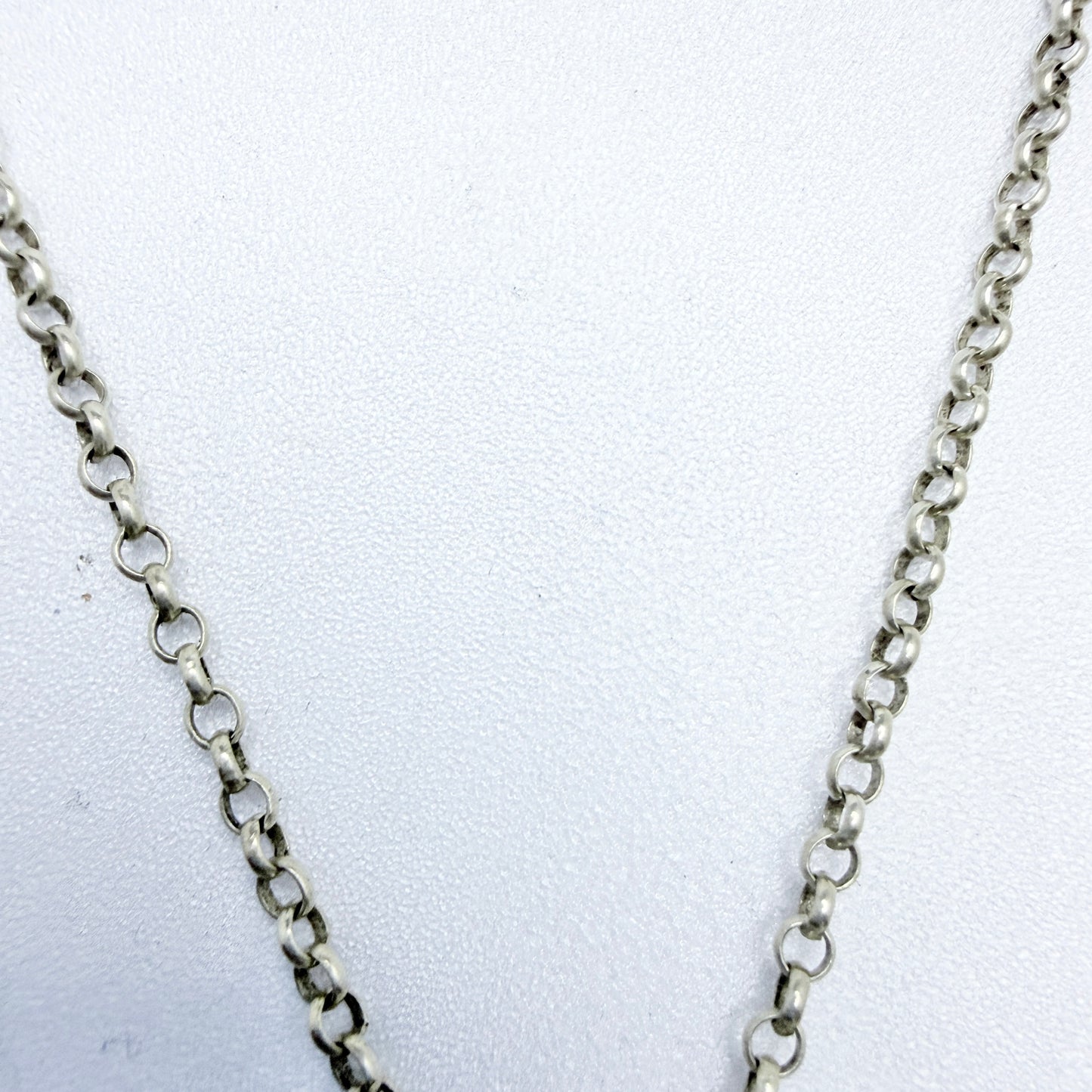 O Nordström, Sweden year 1967. Vintage Solid Silver Bergslagen-stone Pendant Necklace.