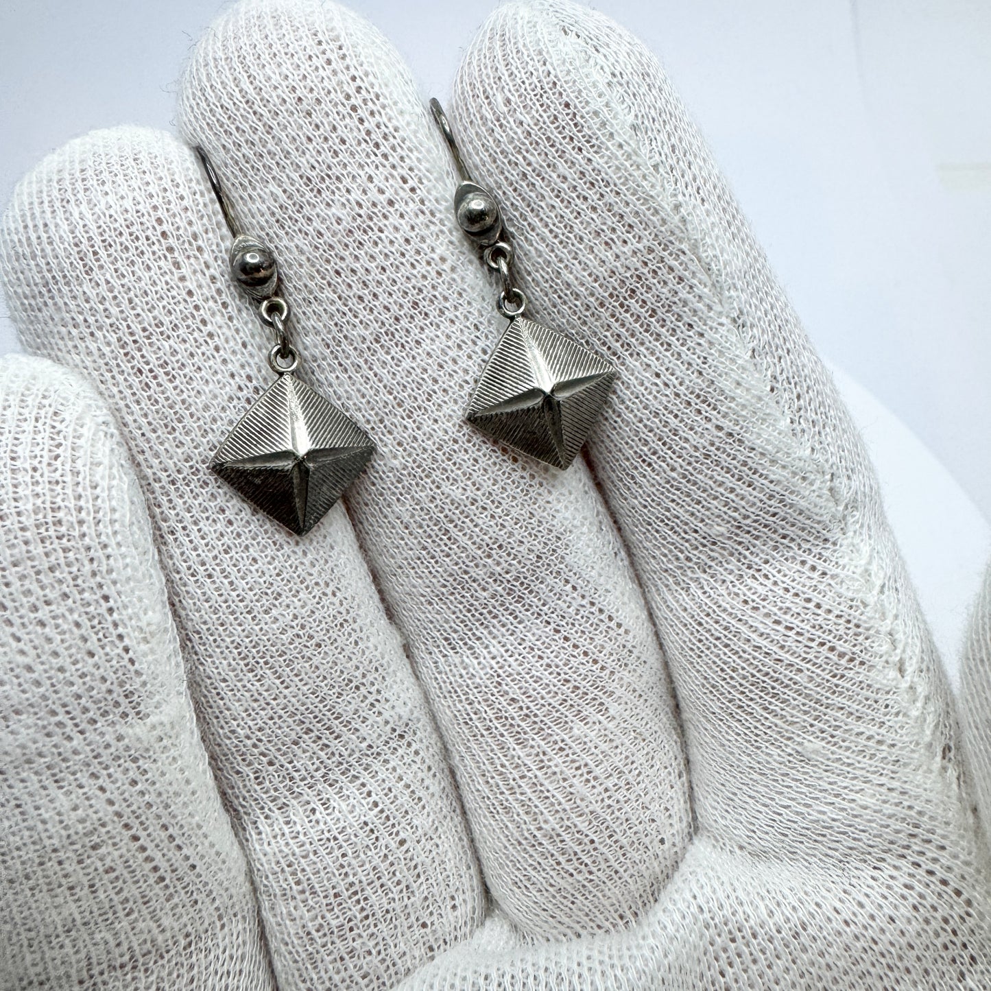 K&L-Kordes Lichtenfels, Germany c 1930s. Vintage Solid Silver Earrings.