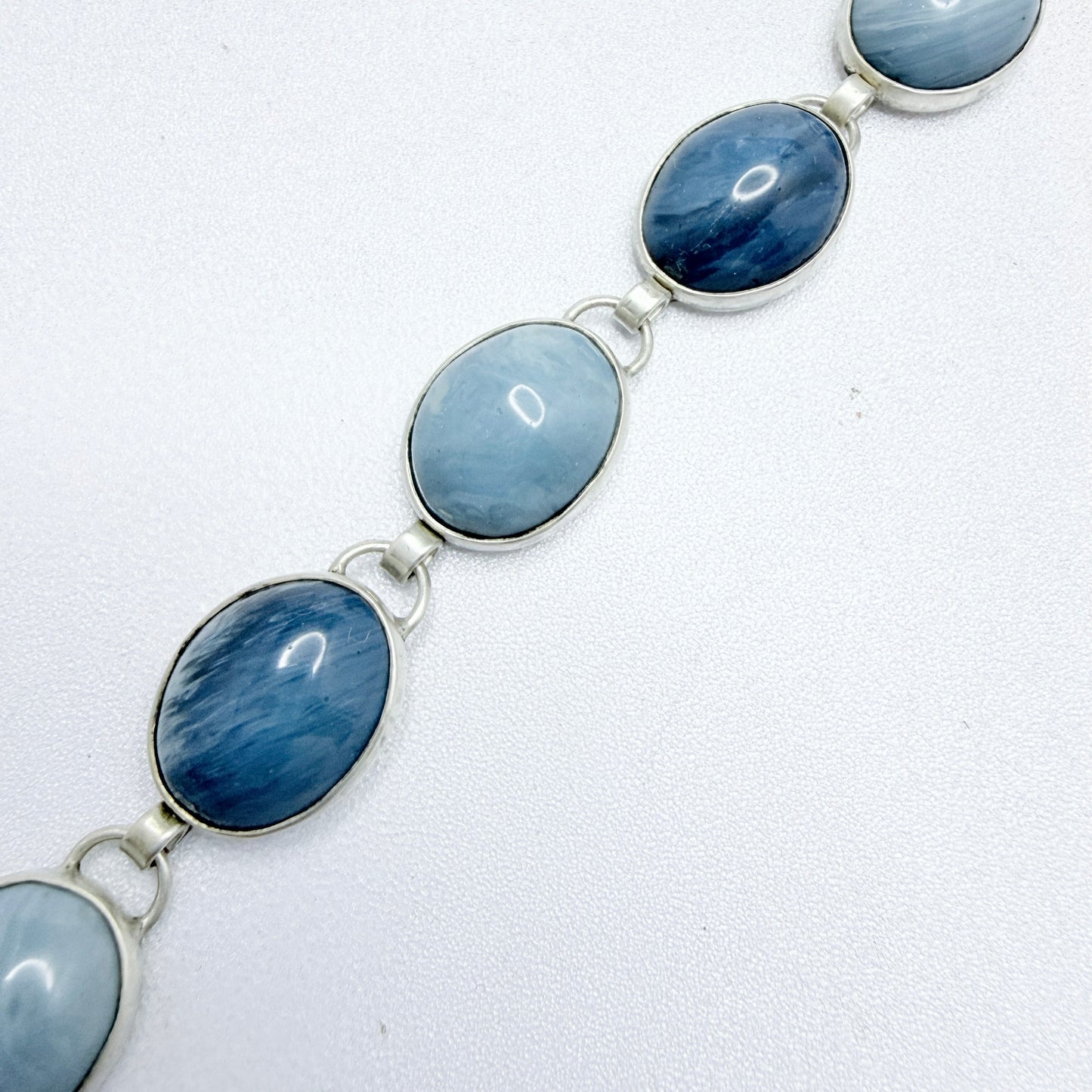 O Nordström, Sweden 1969. Vintage Solid Silver Bergslagen-stone Bracelet.