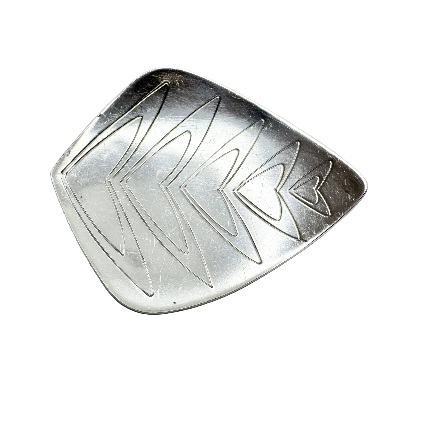 Erik Svane, Sweden 1958. Vintage Mid-Century Sterling Silver Brooch.