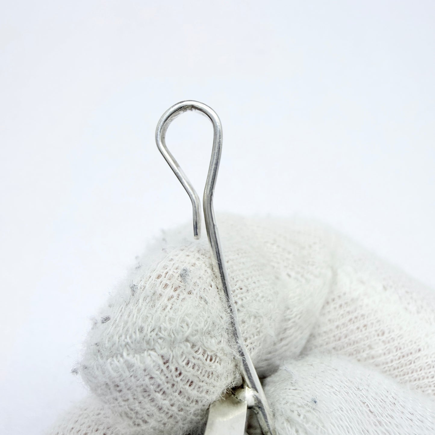 Denmark c 1960s. Sterling Silver Green Agate Pendant.