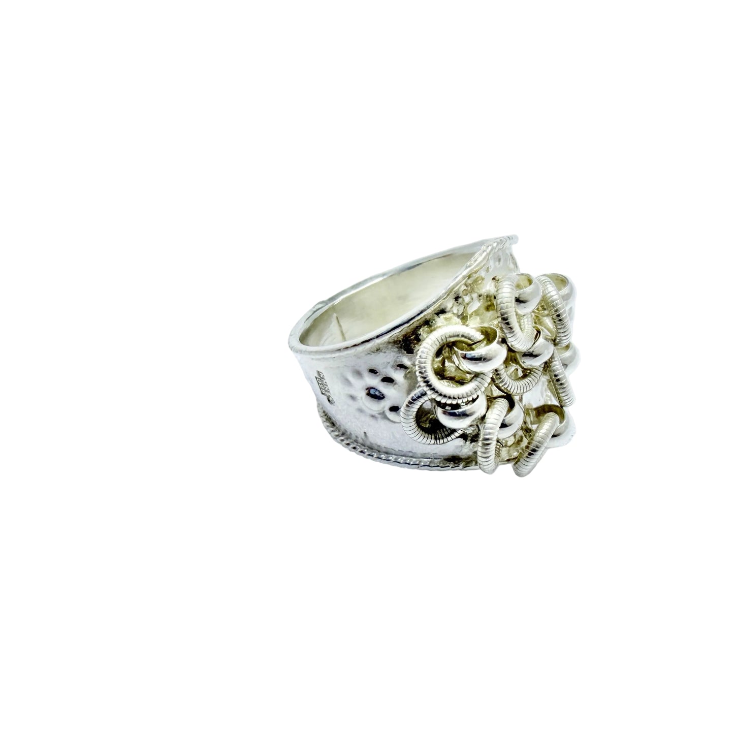 KNN, Sweden. Vintage Sterling Silver Traditional Sami / Laplander Ring
