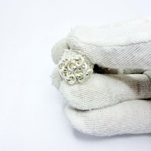 KNN, Sweden. Vintage Sterling Silver Traditional Sami / Laplander Ring