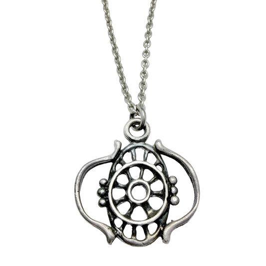 Juhani Vuorisalmi, Finland 1970s. Vintage Pewter Pendant Necklace.