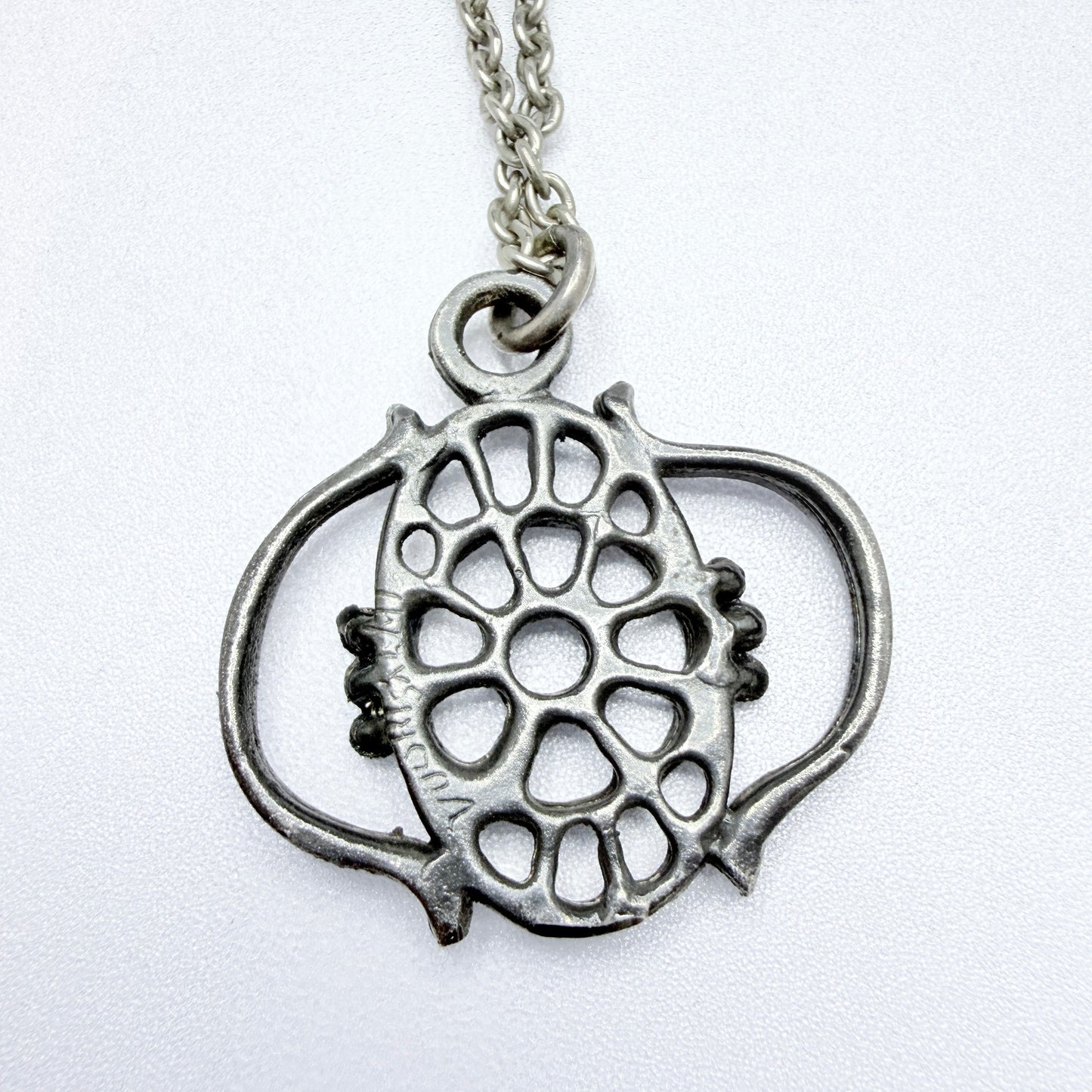 Juhani Vuorisalmi, Finland 1970s. Vintage Pewter Pendant Necklace.