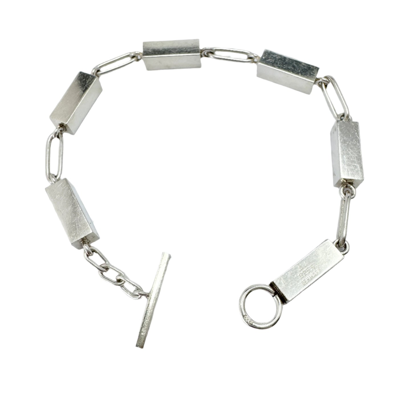 Arne Johansen, Denmark 1960s. Vintage Sterling Silver Bracelet.