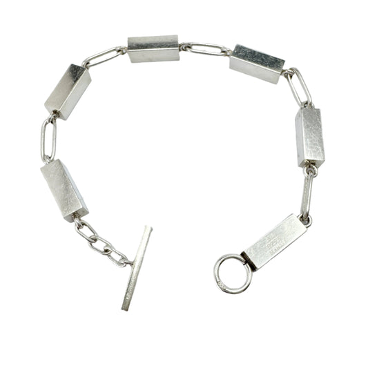 Arne Johansen, Denmark 1960s. Vintage Sterling Silver Bracelet.