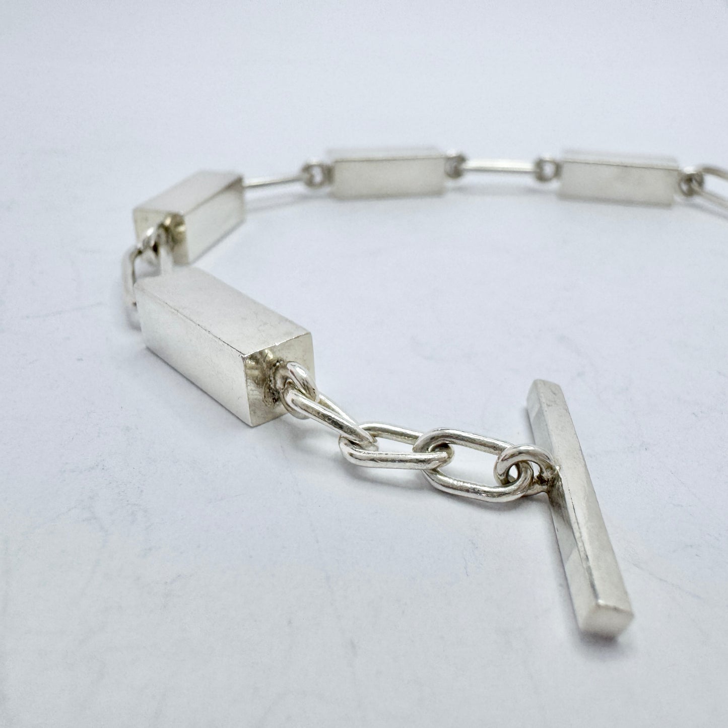 Arne Johansen, Denmark 1960s. Vintage Sterling Silver Bracelet.