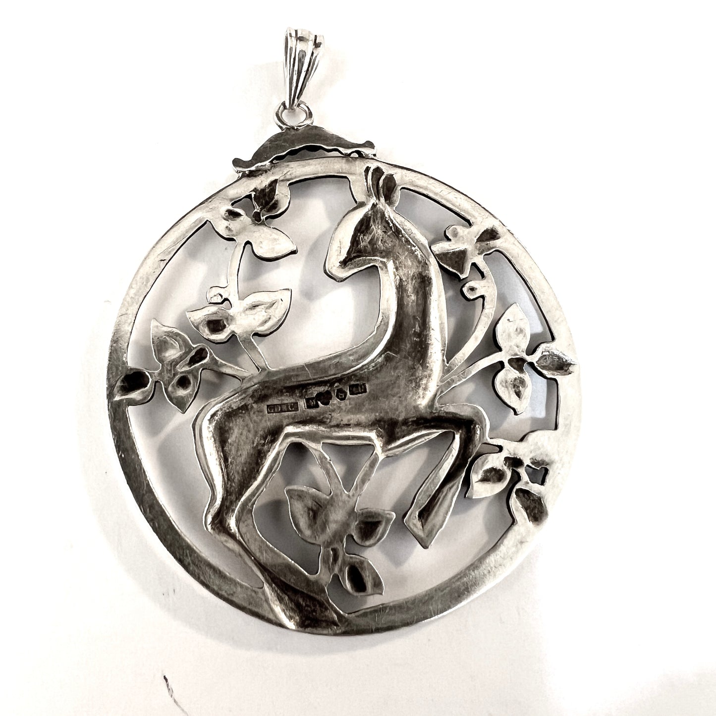 G Dahlgren, Sweden 1948. Vintage Solid Silver Pendant.