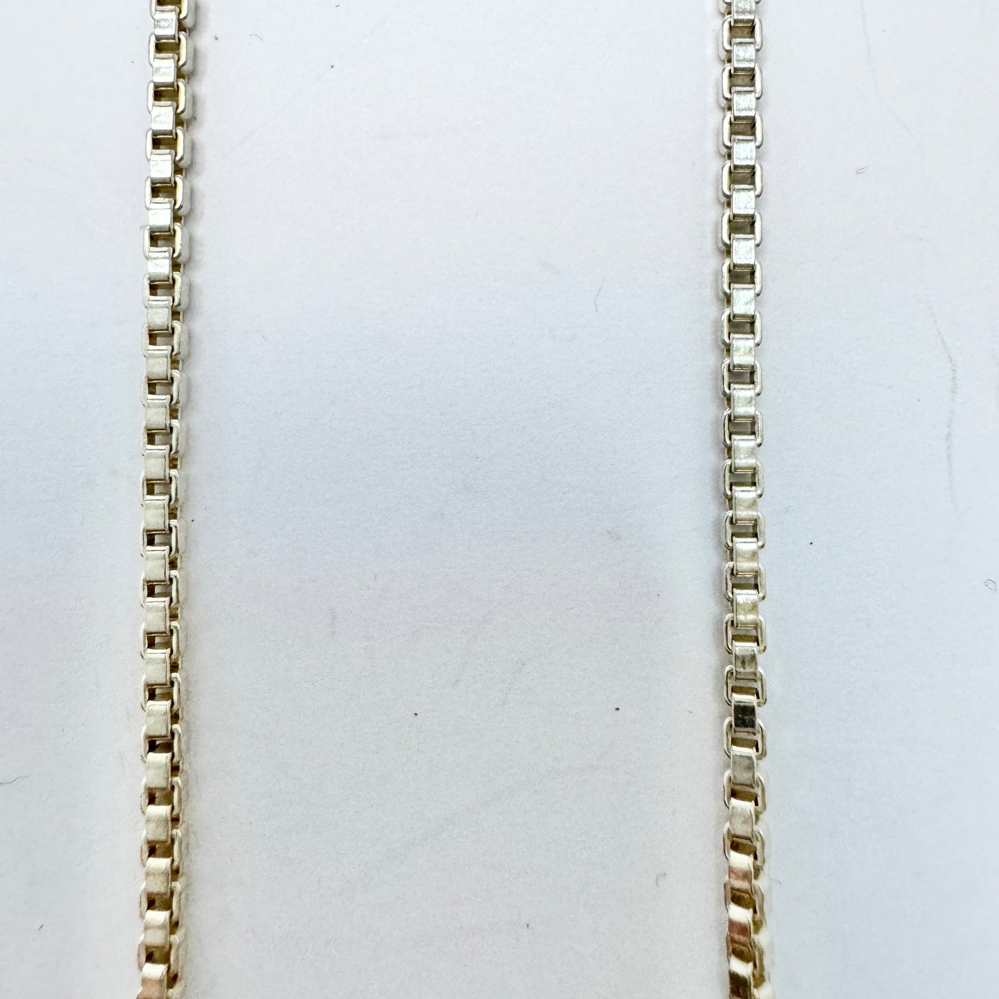 Uno A Erre, Italy. Vintage 27.4in / 69.5cm Box Chain Necklace.