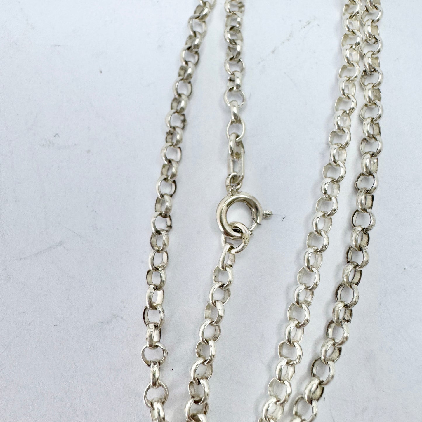 Alpo Tammi, Finland 1978. Vintage Solid Silver Pendant Necklace.