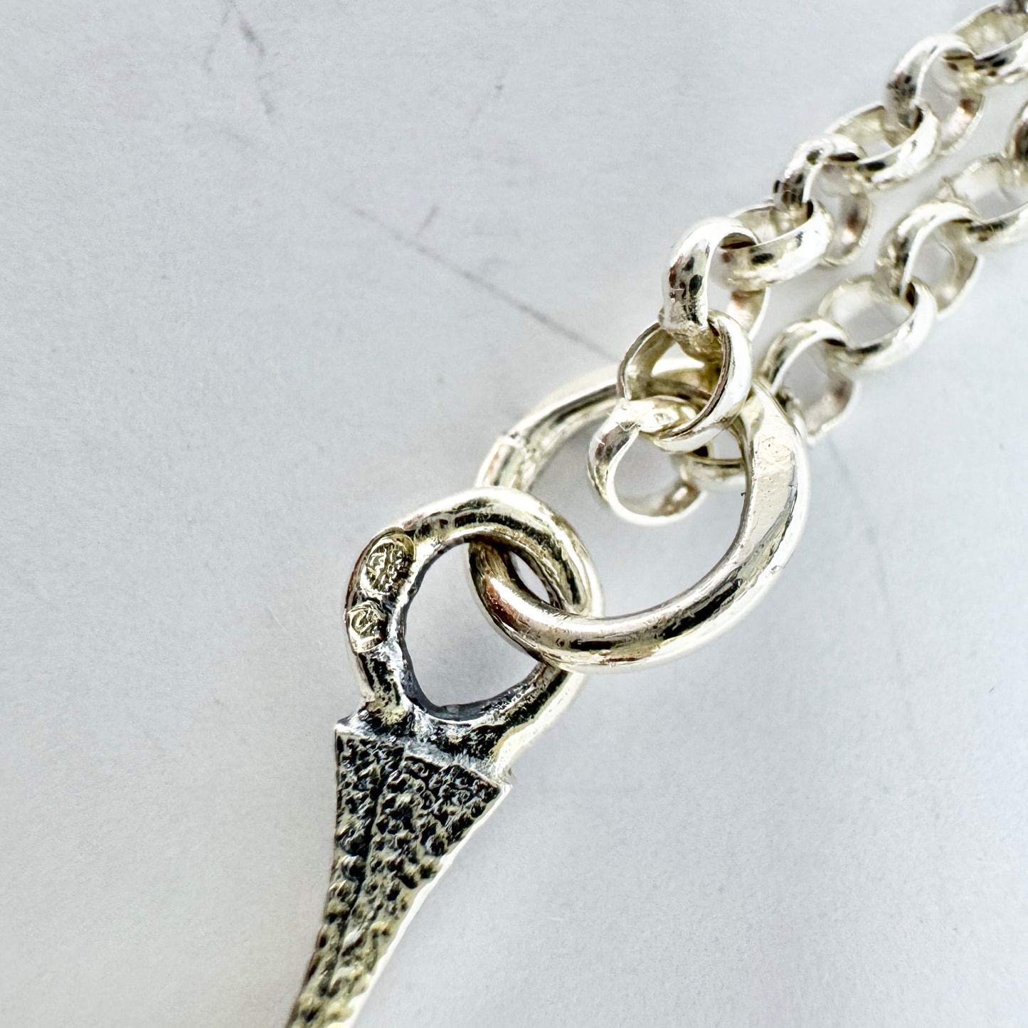 Alpo Tammi, Finland 1978. Vintage Solid Silver Pendant Necklace.