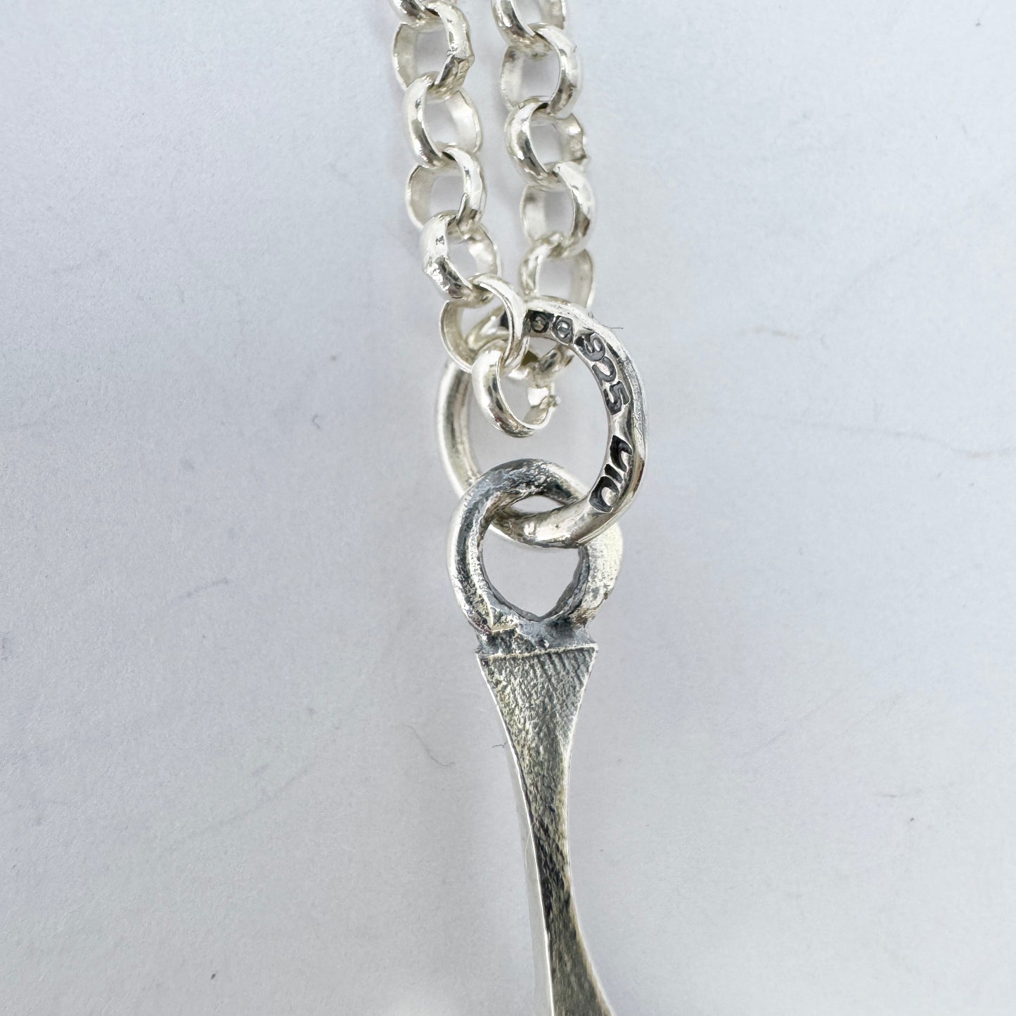 Alpo Tammi, Finland 1978. Vintage Solid Silver Pendant Necklace.