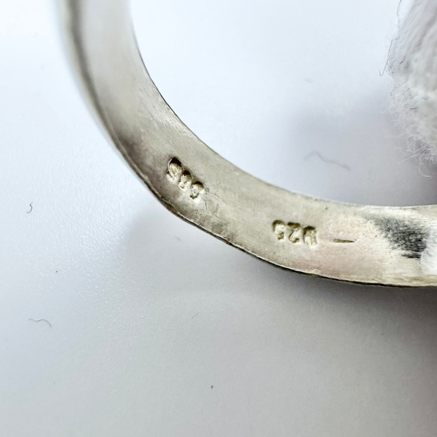 Vintage Sterling Silver 14k Gold CZ Ring.