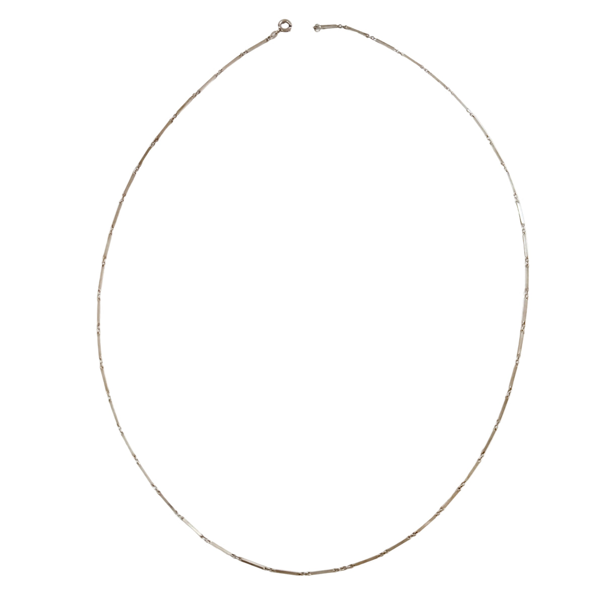 Vintage 1960-70s Solid Silver Link Necklace.