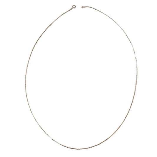 Vintage 1960-70s Solid Silver Link Necklace.