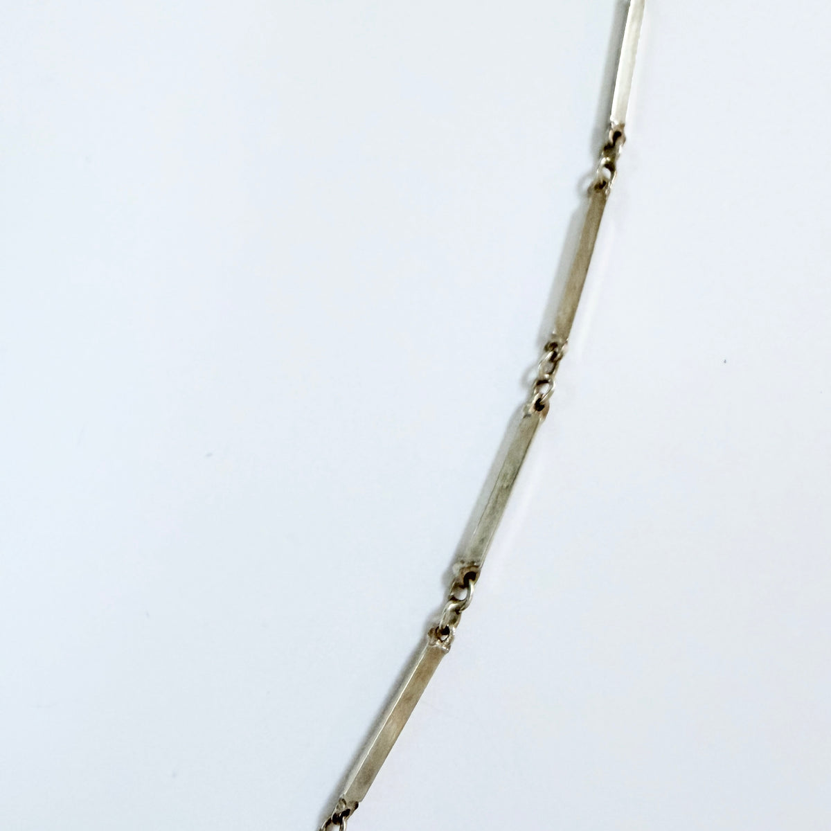Vintage 1960-70s Solid Silver Link Necklace.