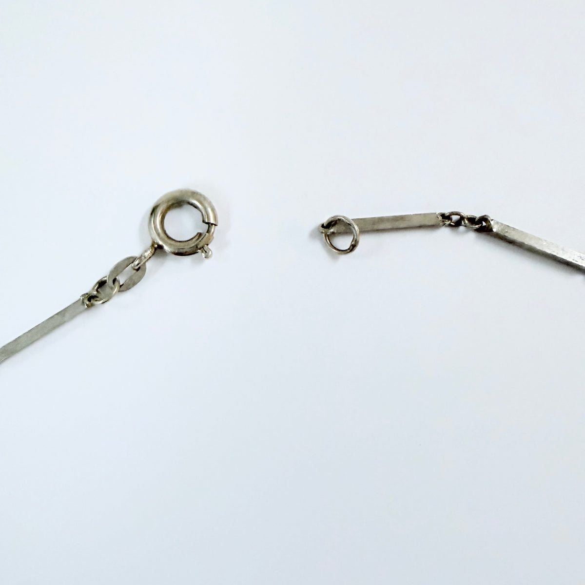 Vintage 1960-70s Solid Silver Link Necklace.
