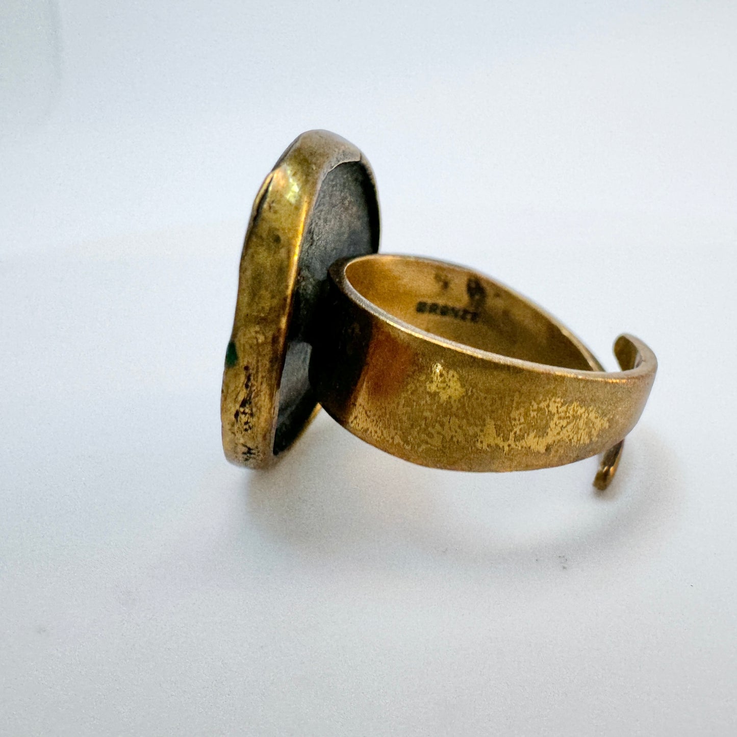 Jorma Laine, Finland. Vintage c 1970s Bronze Ring