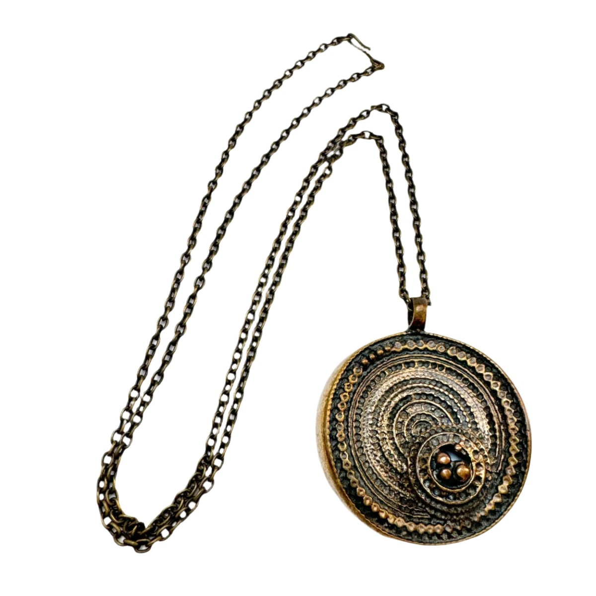 Jorma Laine, Finland. VIntage c 1970s Bronze Pendant Necklace. – T 