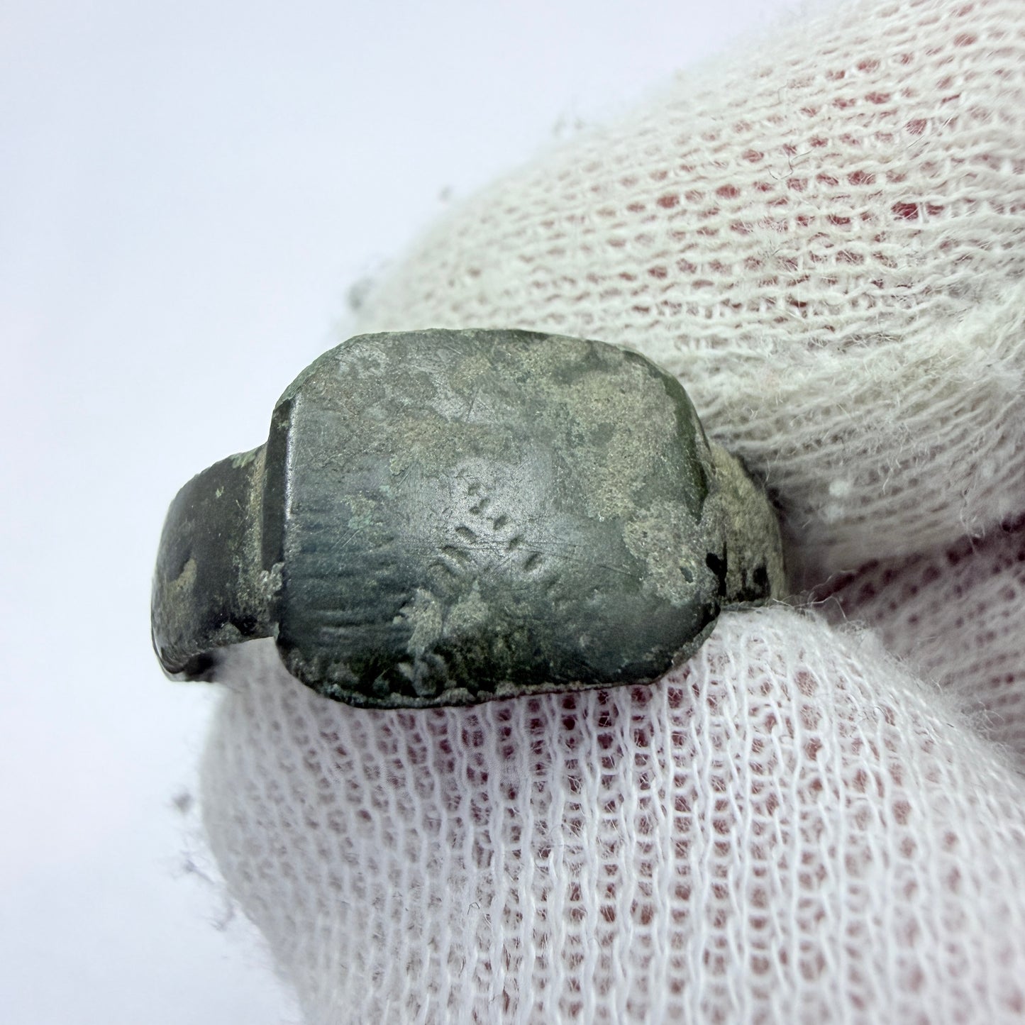 Antique Ancient Bronze Signet Ring