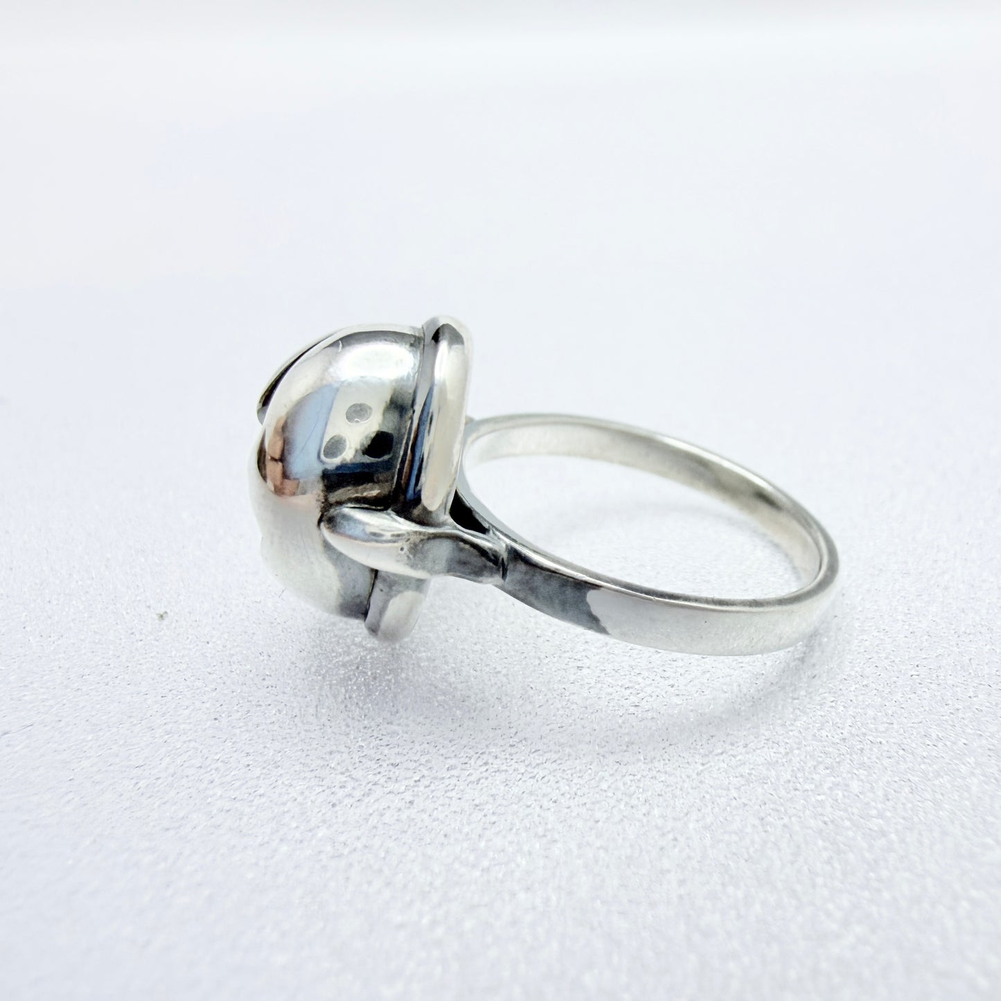 Bottega Veneta, Italy. Sterling Silver Ring. Boxed.