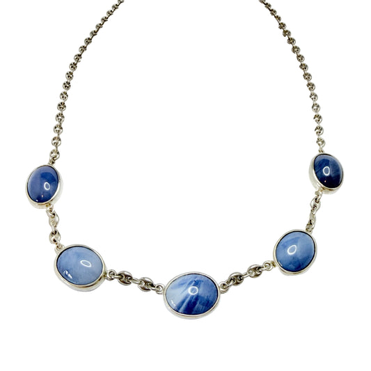 O Nordstöm, Sweden 1983. Vintage Sterling Silver Bergslagen-stone Necklace.