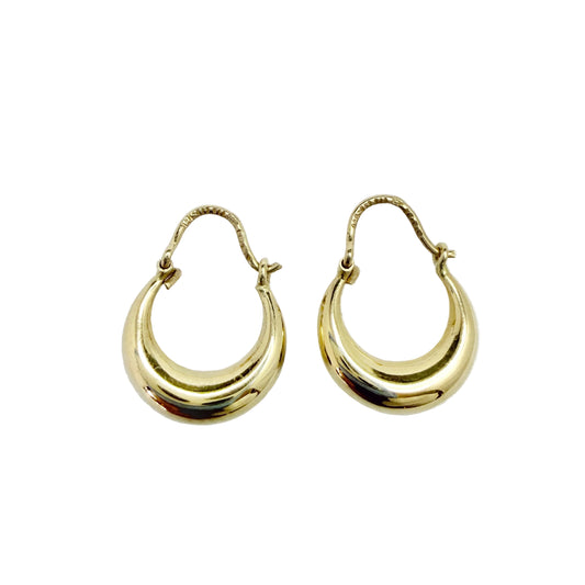 Sweden. Vintage 18k Gold Earrings.