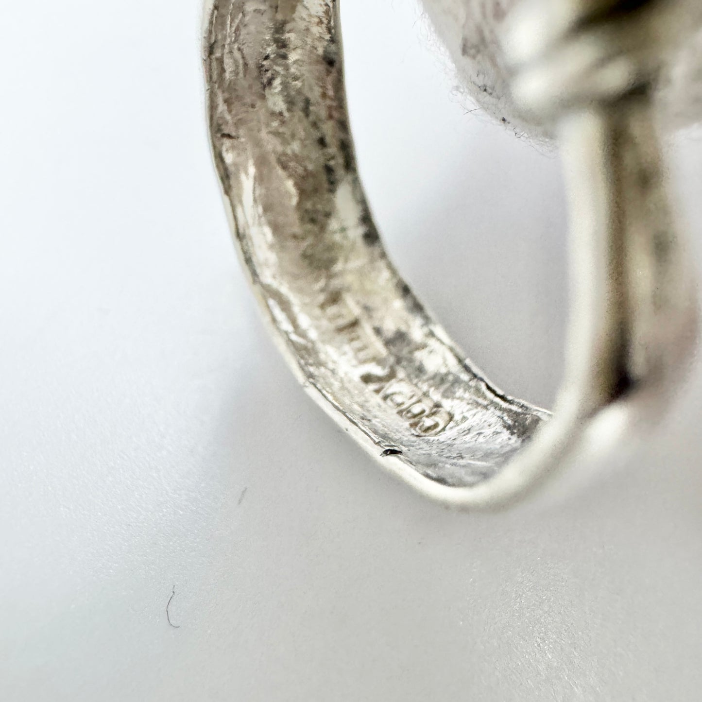 Bengt Hallberg. Sweden Vintage Viking Copy Sterling Silver Earrings.