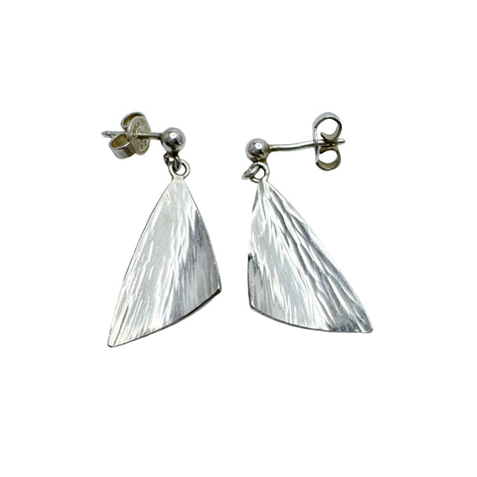 Martin Öhman, Sweden. Vintage Sterling Silver Dangle Earrings.