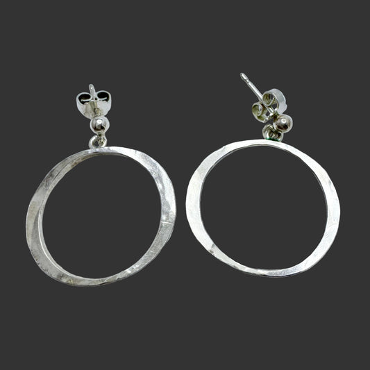 R.Gustafsson, Sweden 1993. Vintage Sterling Silver Earrings.