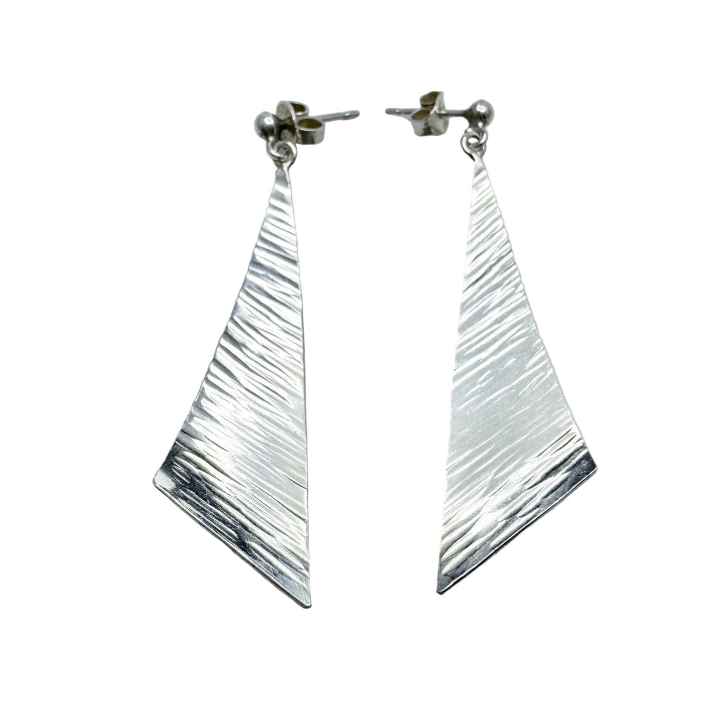 Martin Öhman, Sweden. Vintage Sterling Silver Dangle Earrings