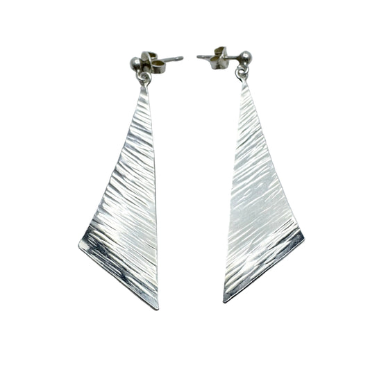 Martin Öhman, Sweden. Vintage Sterling Silver Dangle Earrings
