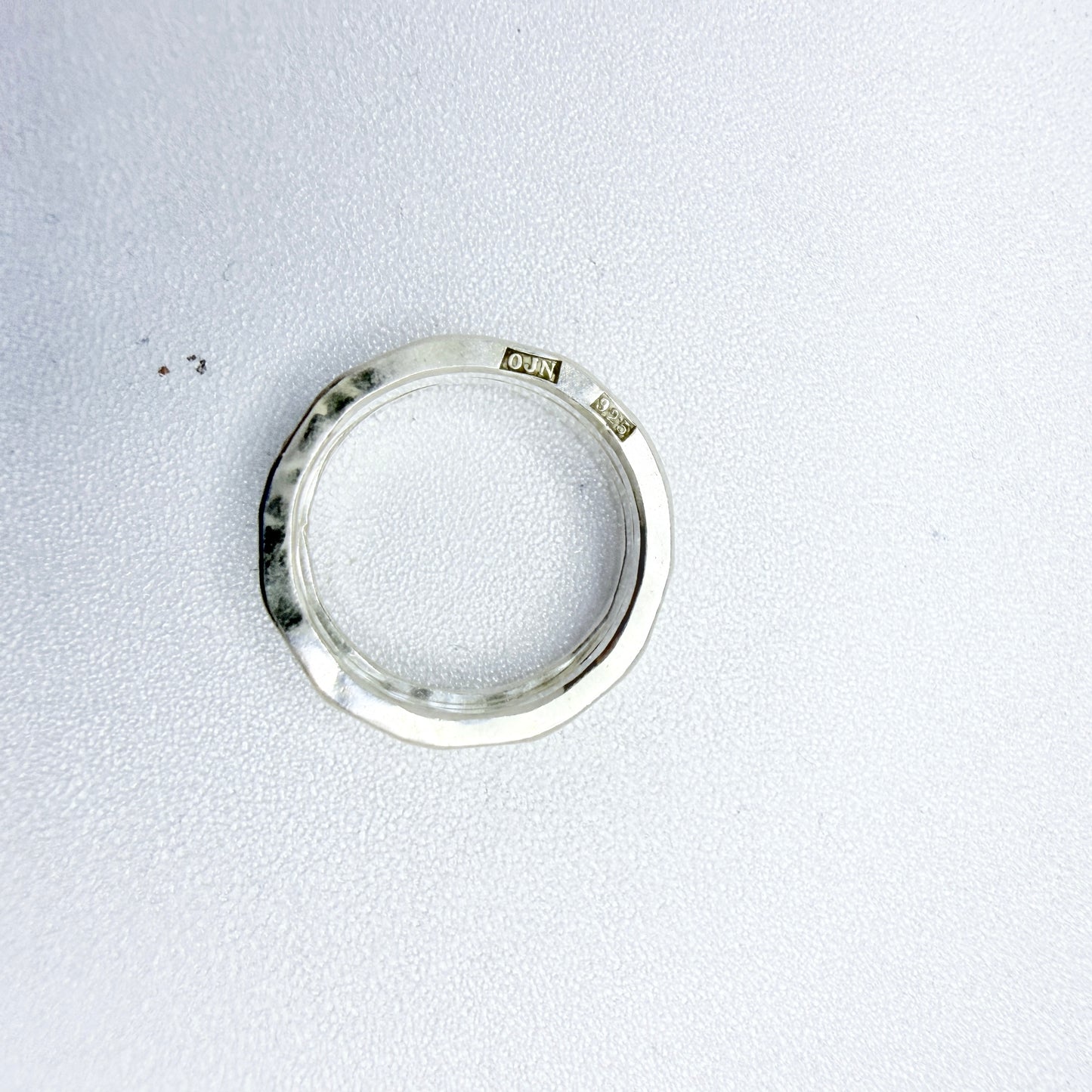 Ove Johansson, Sweden. Vintage Sterling Silver Ring Stack.