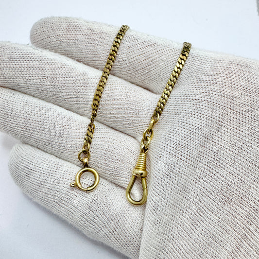 Kollmar & Jourdan, Germany early 1900s. Gold Filled Watch Chain