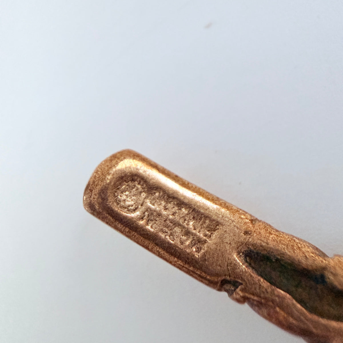 Kalavala koru, Finland. Vintage Viking-style Bronze Bracelet.