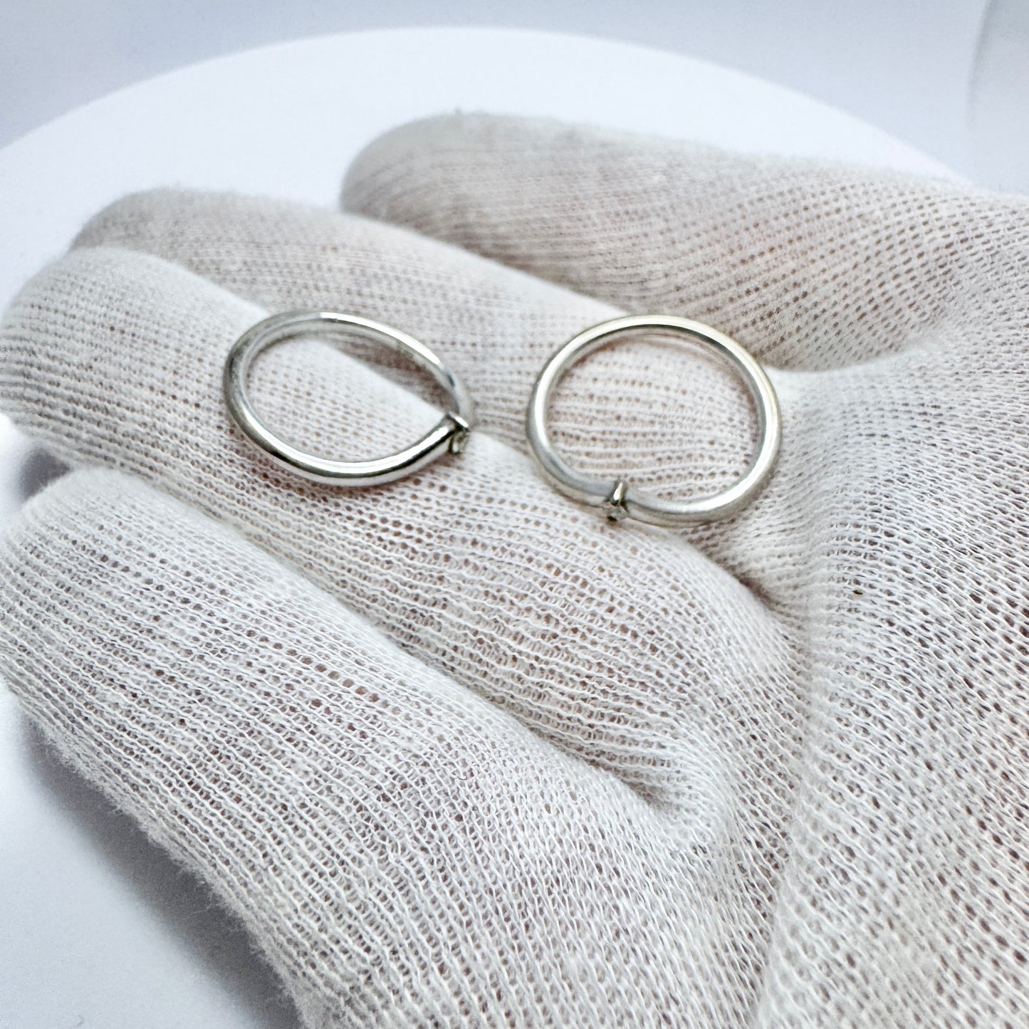 18k Gold Diamond Stack-Twin-Friends Rings.