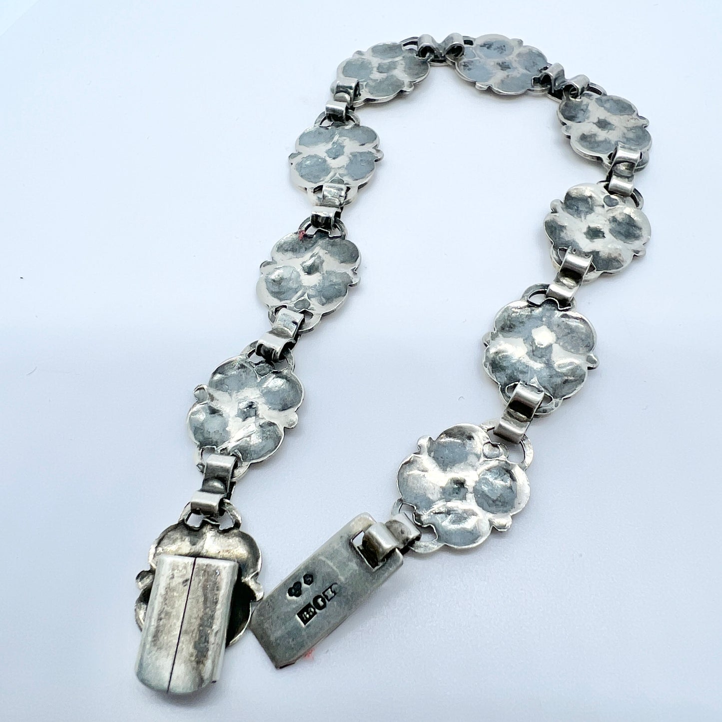 Kaplan, Sweden 1953, Vintage Solid Silver Bracelet.