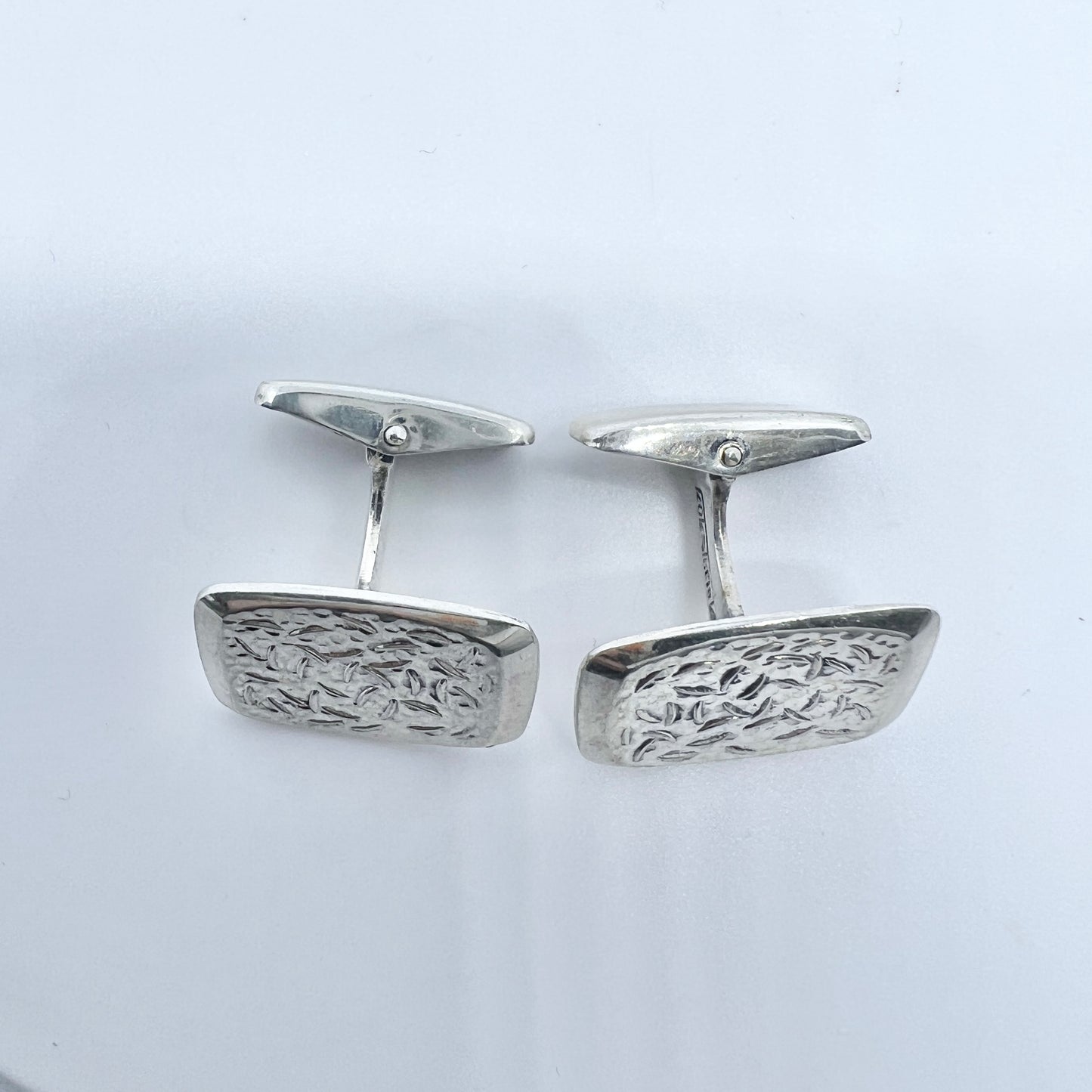 Stig Jarvinen, Finland 1967 Vintage Solid Silver Cufflinks