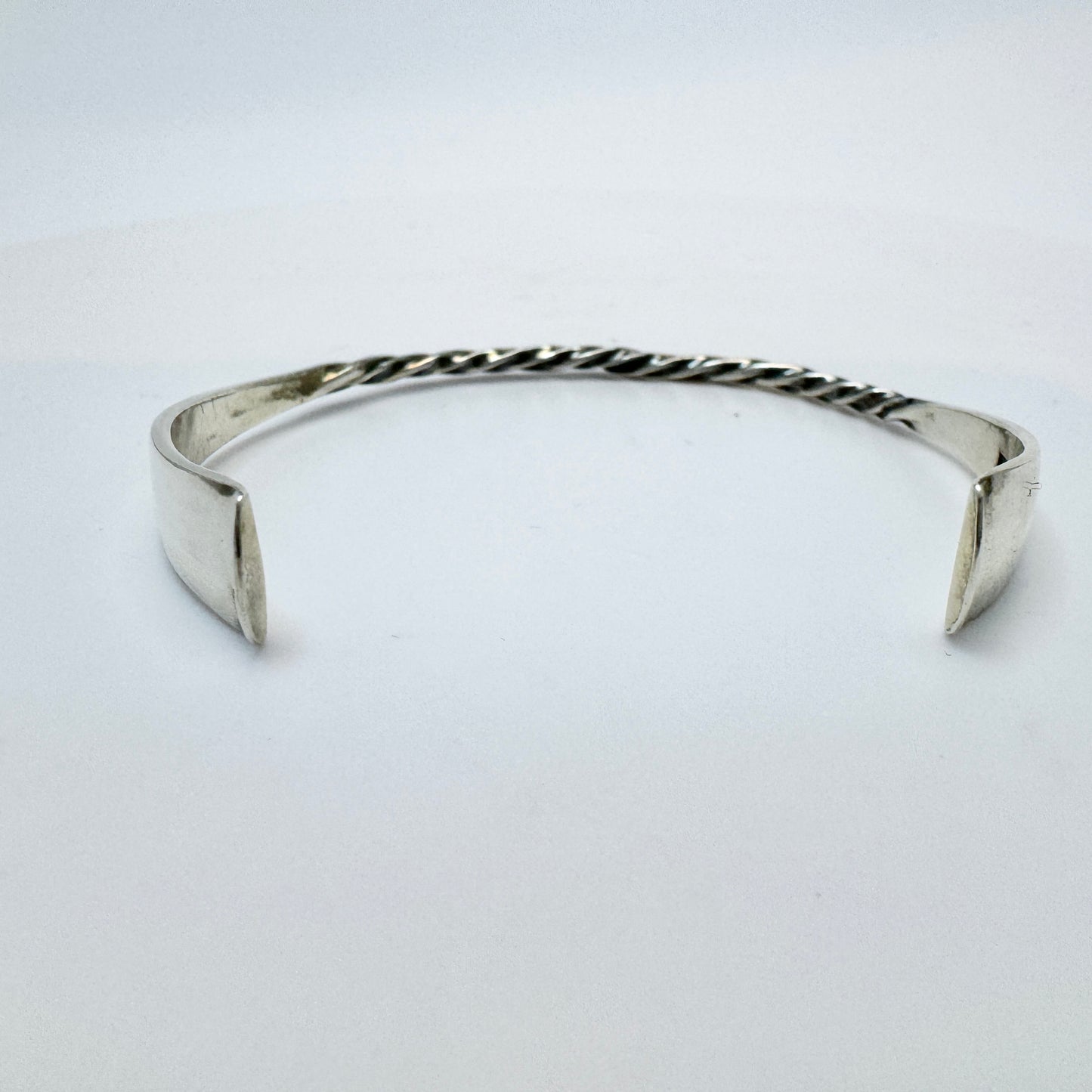 Bengt Hallberg, Sweden. Vintage Sterling Silver Roman Era Copy Cuff Bracelet.