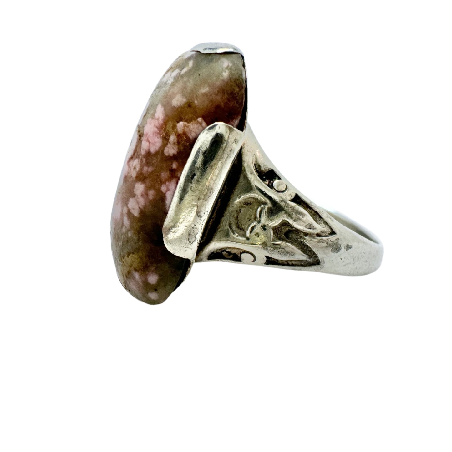 Vintage Sterling Silver Hardstone Ring.