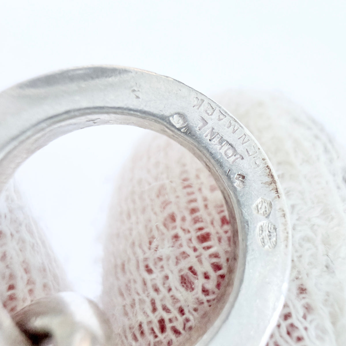John Lauritzen, Denmark 1960s. Chunky Vintage Sterling Silver Toggle Clasp Bracelet.