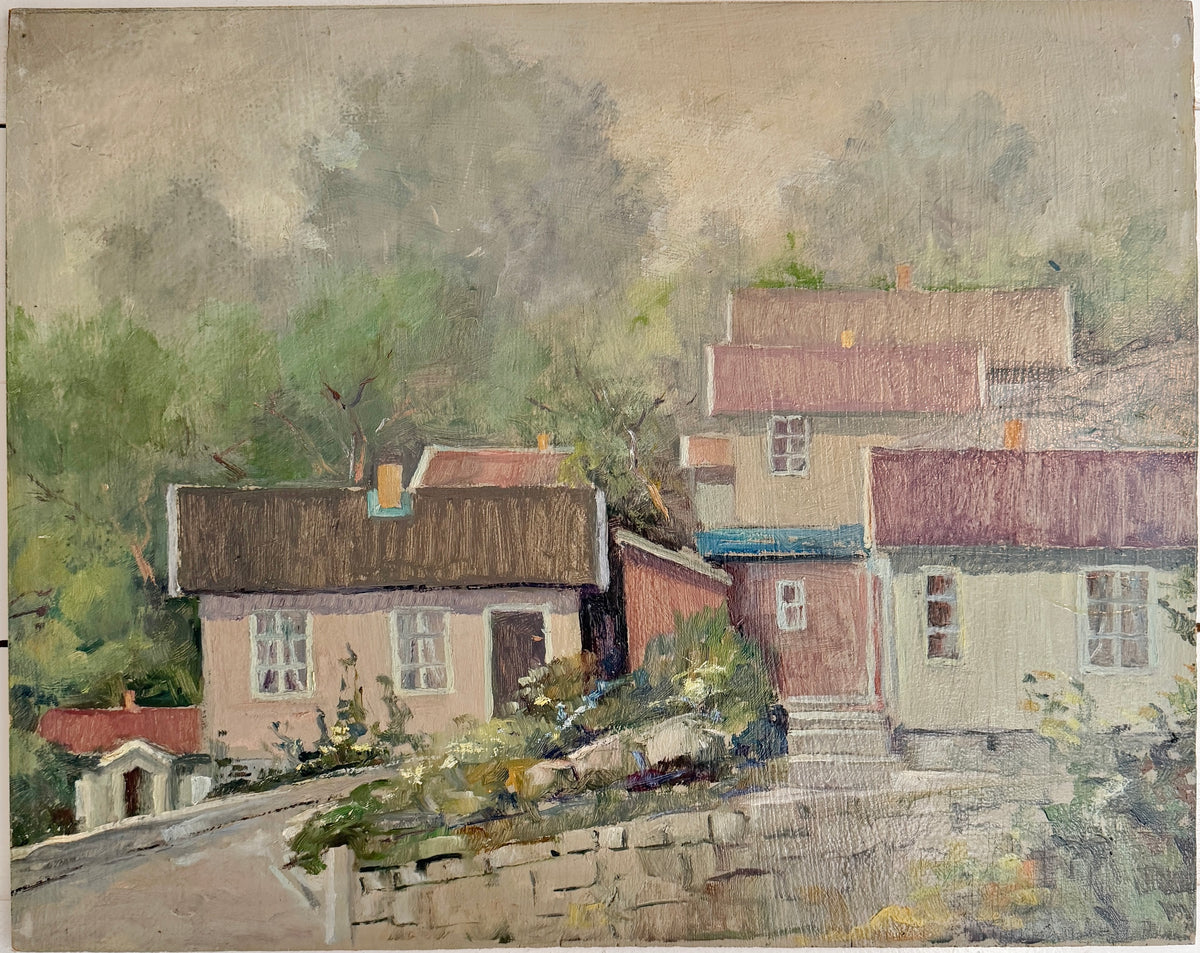 Sweden ca 1930s. Vintage Oil Painting.