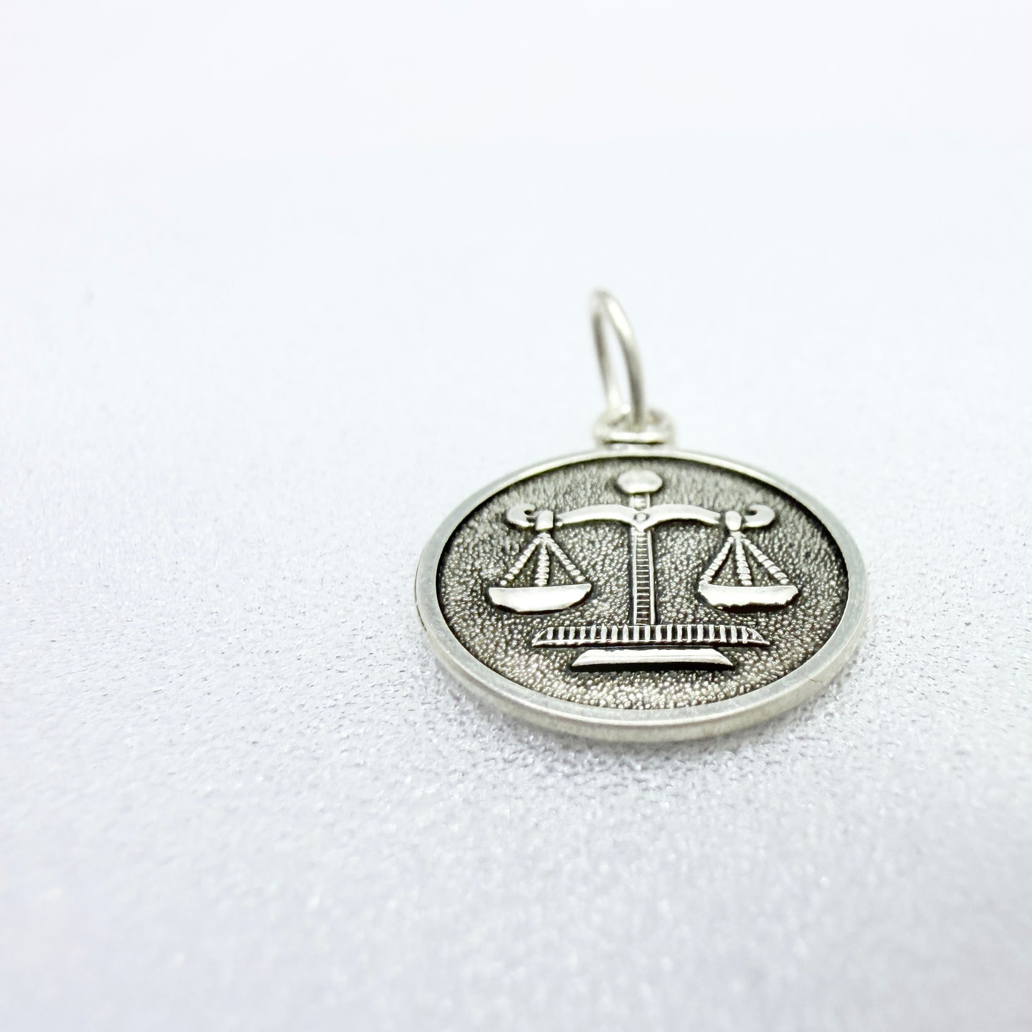 Vintage 835 Silver Zodiac Libra Charm